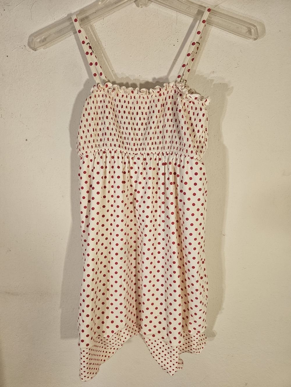 Juicy Couture White Sundress with Red Polka Dots